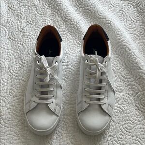 White Minimalist Low-Top Sneakers